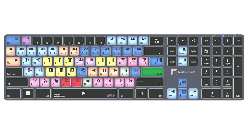 Avid Media Composer "Classic" layout<br>TITAN Wireless Backlit Keyboard - Windows<br>